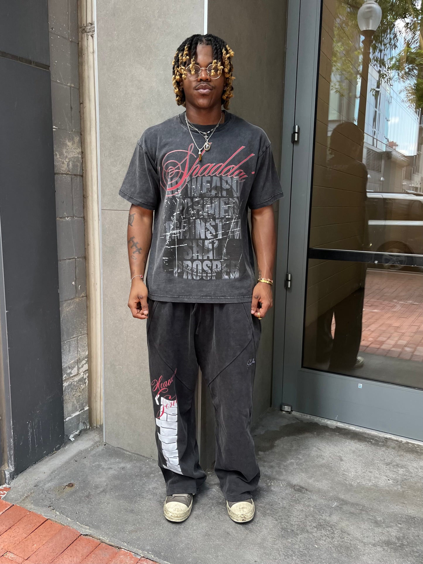 Black "Heaven Sent" Sweatpants