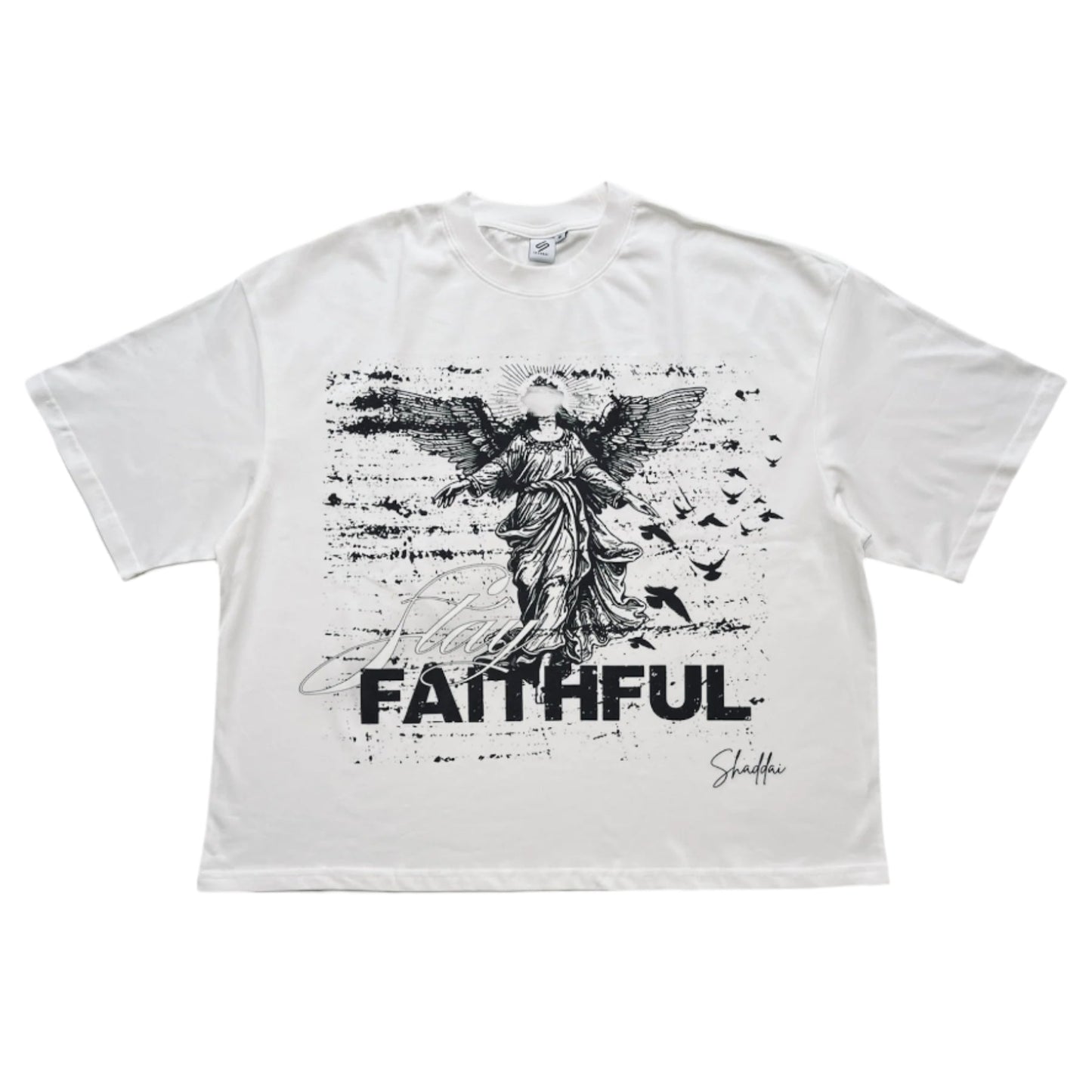 White "Stay Faithful" T-Shirt