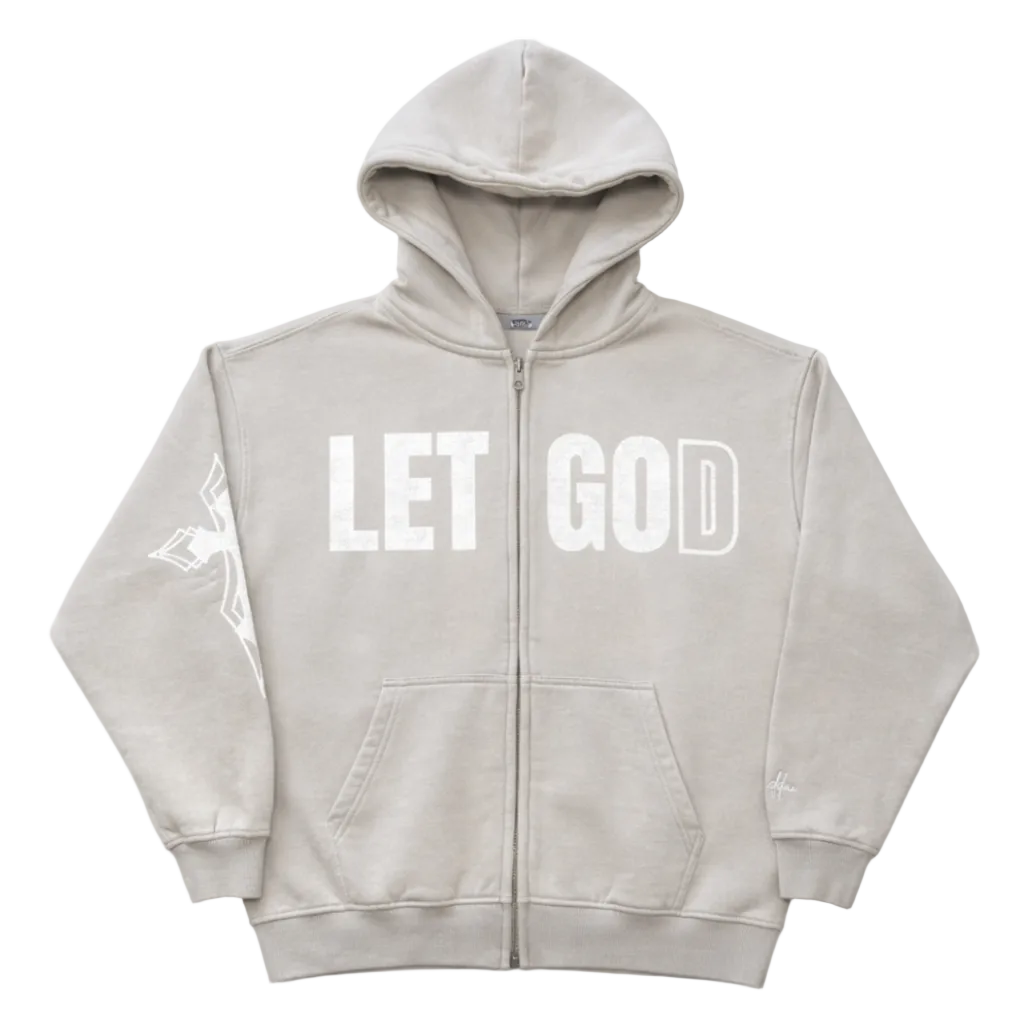 Grey "Let God" Hoodie