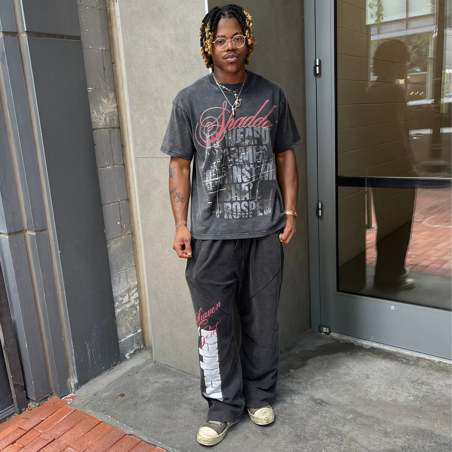 Grey "No Weapon" T-shirt