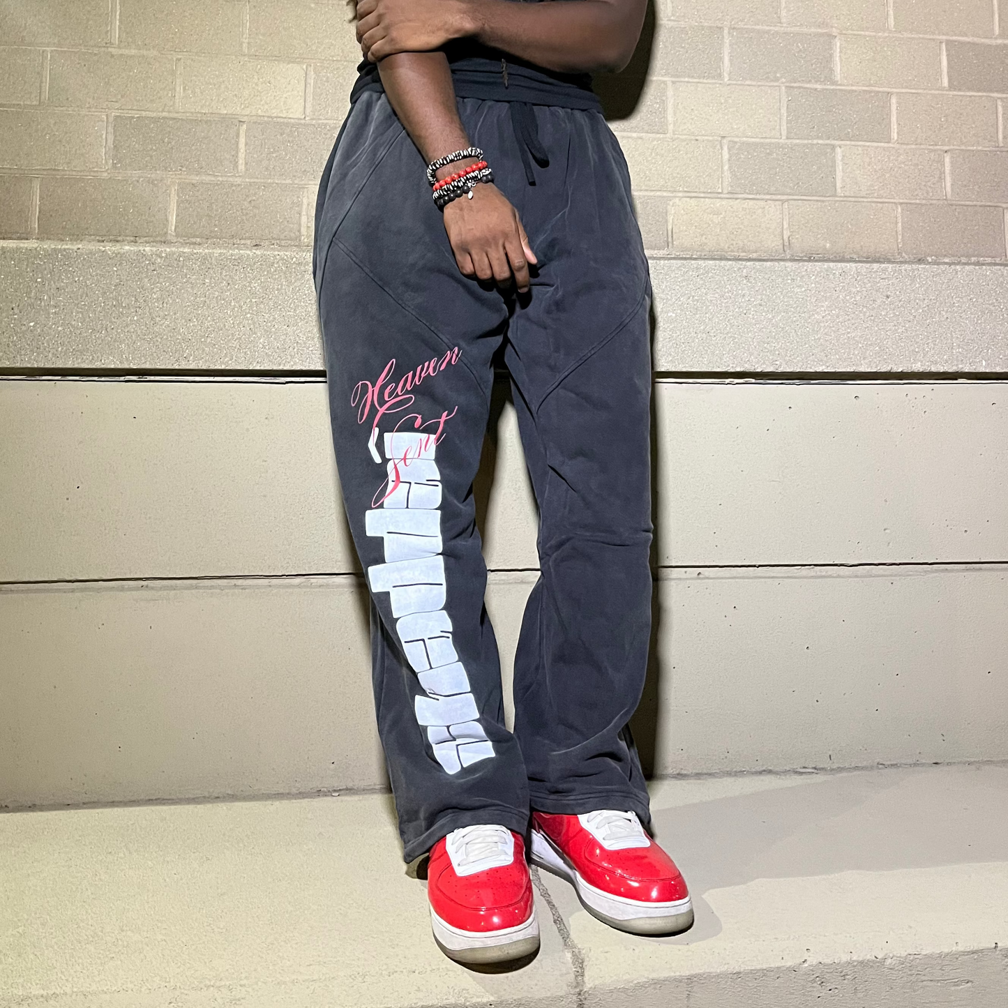 Black "Heaven Sent" Sweatpants