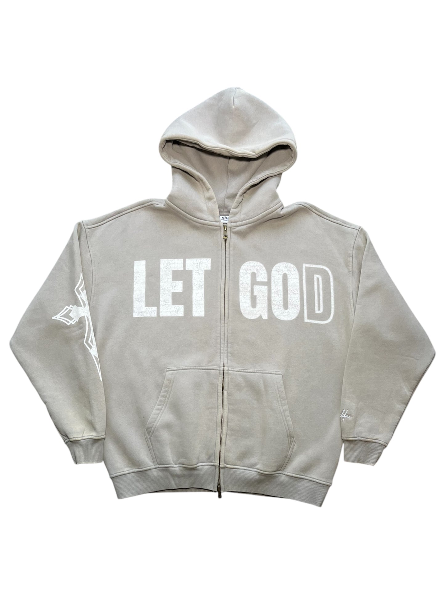 Grey "Let God" Hoodie