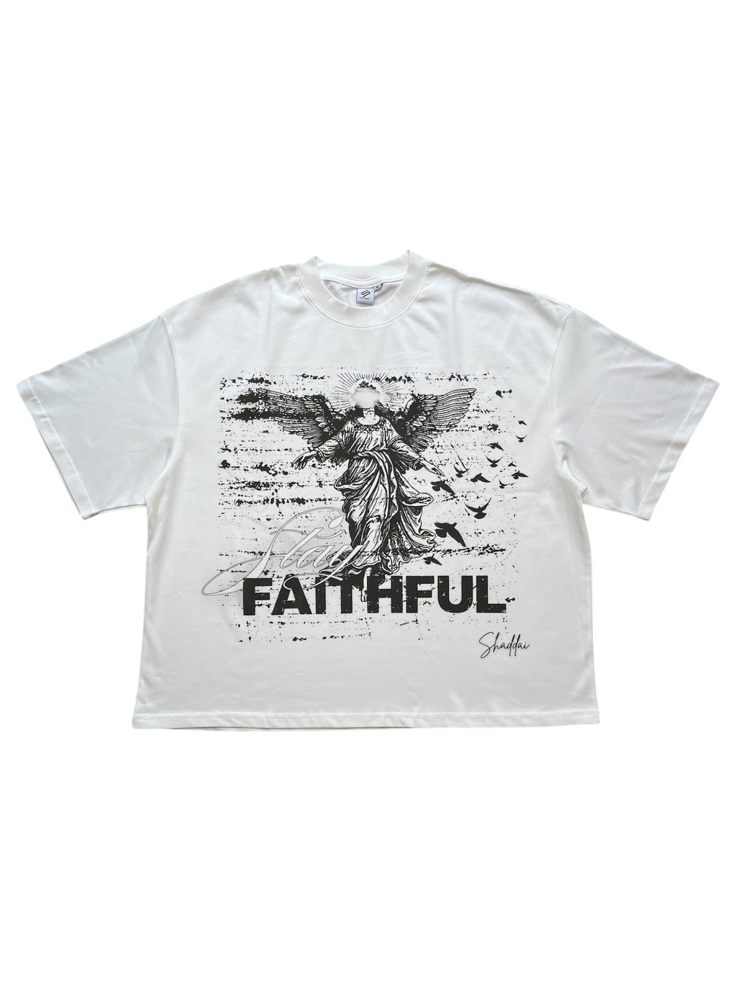 White "Stay Faithful" T-Shirt