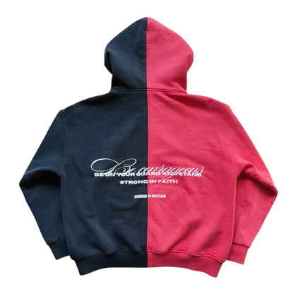 Red Split "Stand Firm" Hoodie